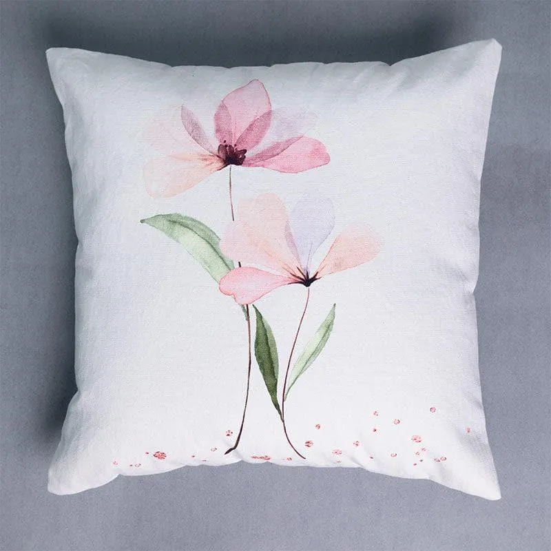 Arista Floral Cushion Cover - Set Of Two media 3