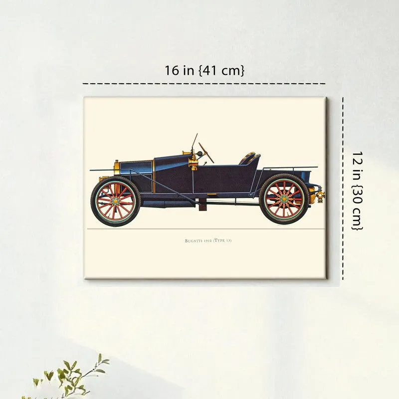 Timeless Wheels Car Wall Painting - Blue media 7