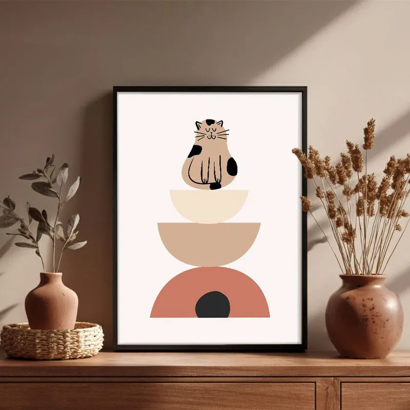 Whiskers Archival Canvas Wall Art - Black Frame media 1