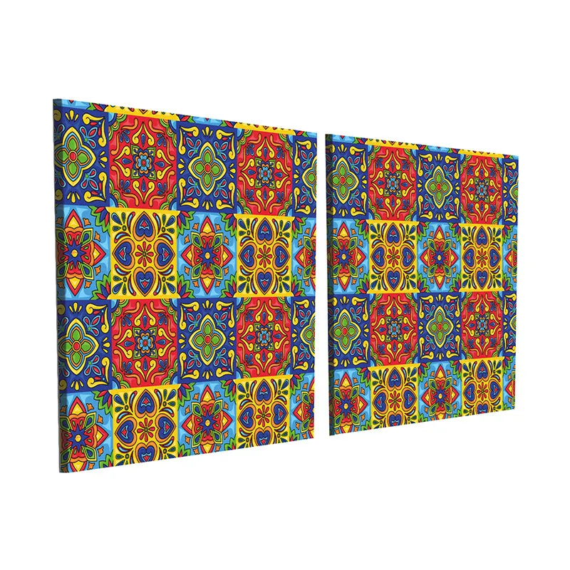 Jaipuri Mosaics Canvas Wall Art - Set Of Two media 4