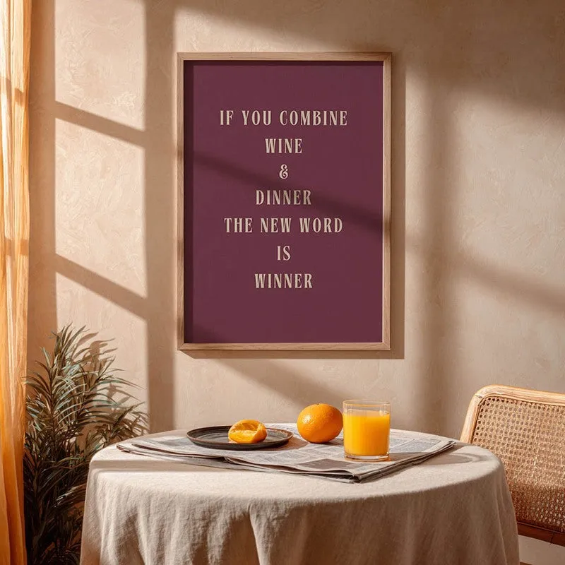 Savory Script Archival Canvas Wall Art - Brown media 5