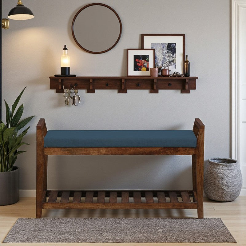 Drift Mango Wood Shoe Rack - Blue media 3