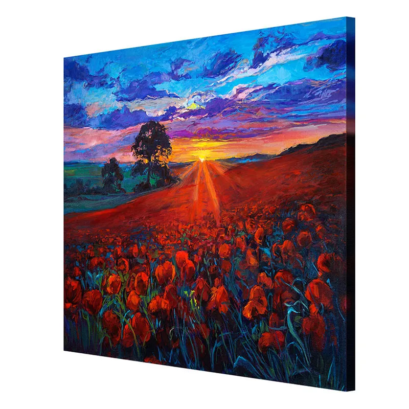 Countryside Poppy Field Wall Painting media 6