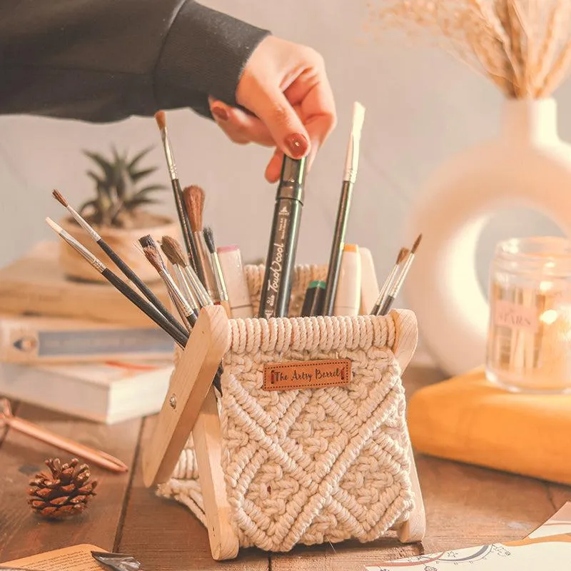 Elma Handcrafted Macrame Stationary Stand media 3