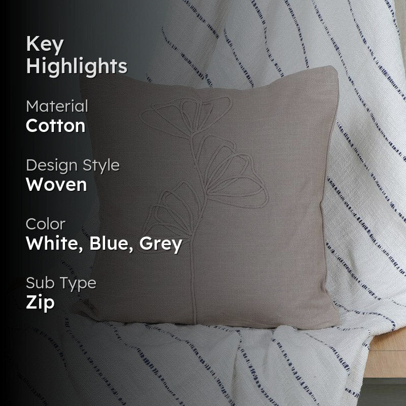 Moxo Floral Woven Cushion & Throw media 2
