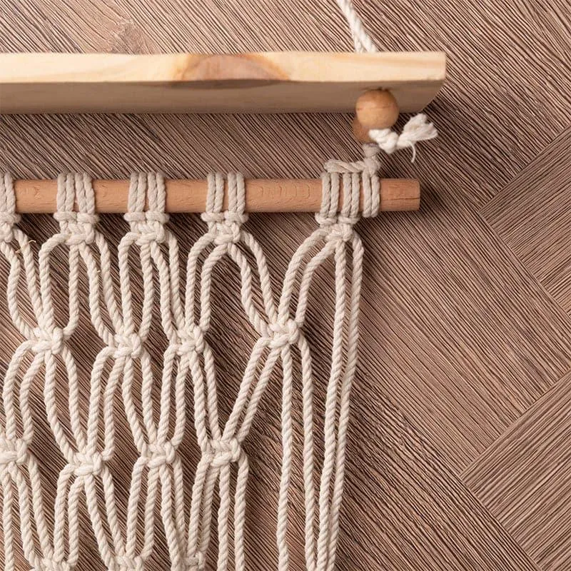 Hoyo Macrame Wall Shelf media 4