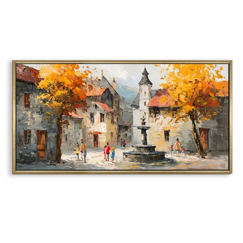 Autumn Rest Canvas Wall Painting With Frame media 3