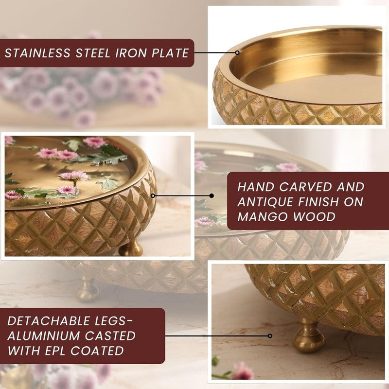 Serene Decorative Brass Urli media 5