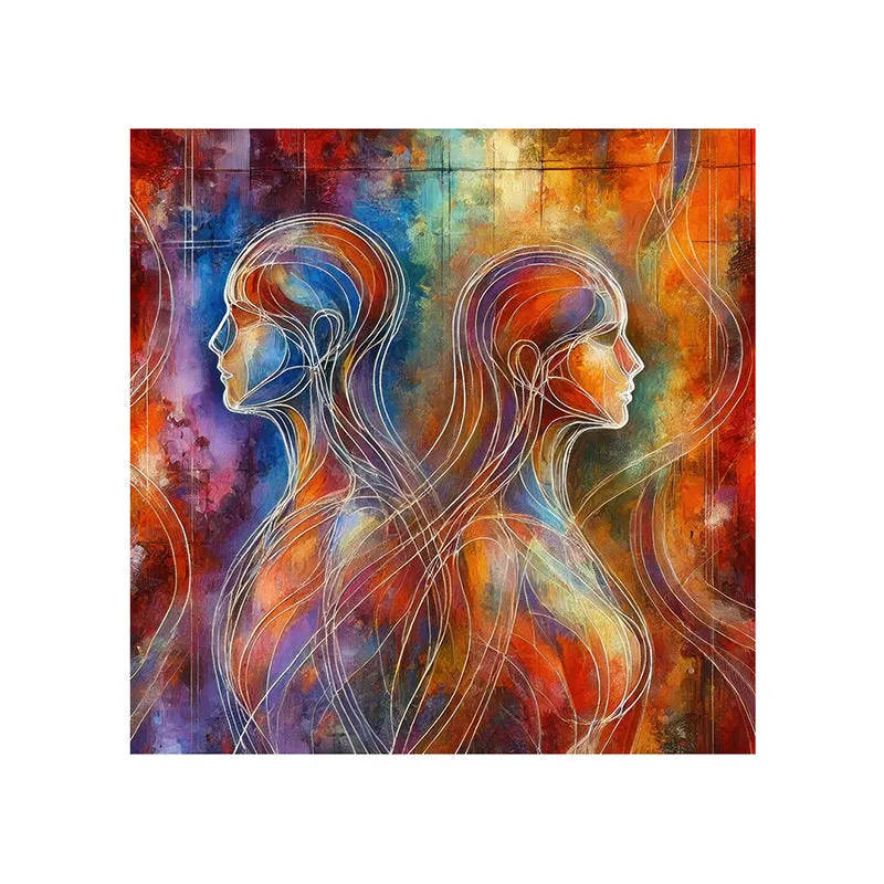 Twiny Women Wall Painting media 4