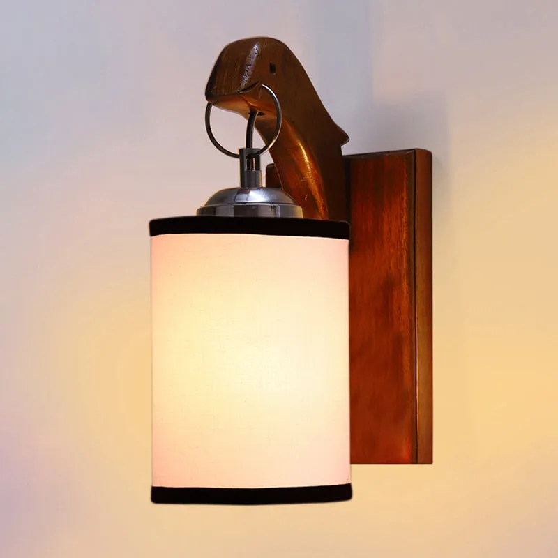 Estrella Edge Wooden Wall Lamp - White media 4