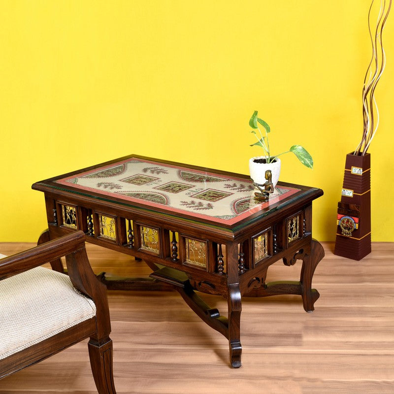 Voila Teak Wood Center Table