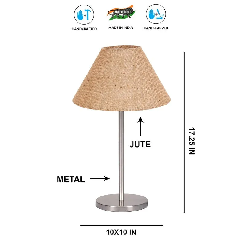 Noctra Glow Zyne Metal Table Lamp - Brown media 8