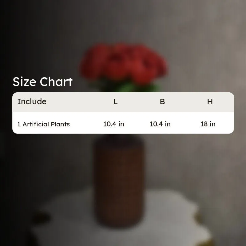 Eternal Roses Artificial Flower Bunch - Red media 10
