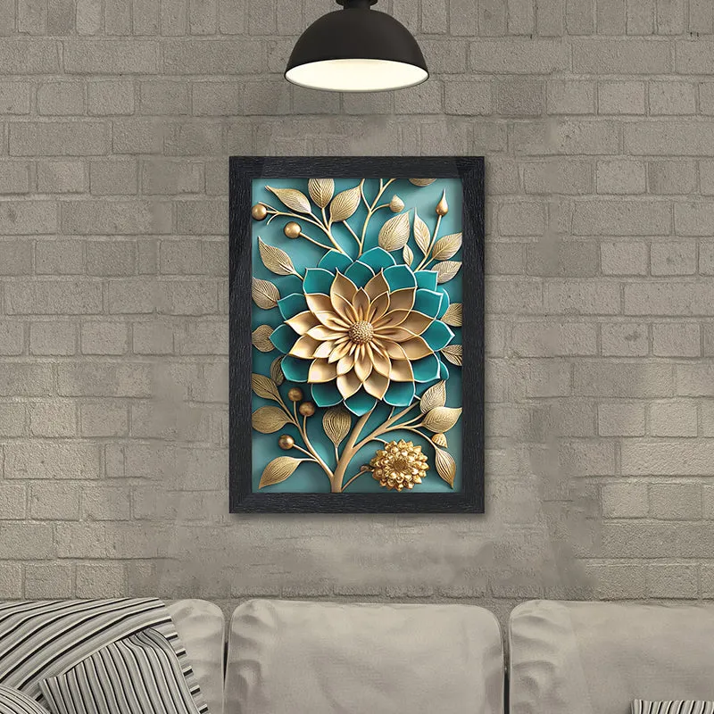 Flora Relief Wall Painting media 4