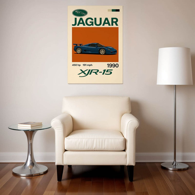 Jaguar XJR-15 Wall Poster