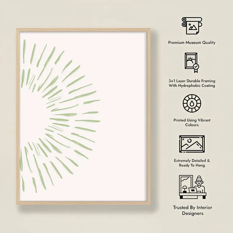 Gentle Aura Canvas Wall Painting With Brown Frame media 9