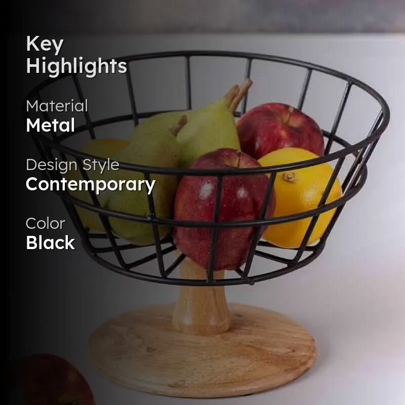 Nautica Basket With Wooden Stand media 2