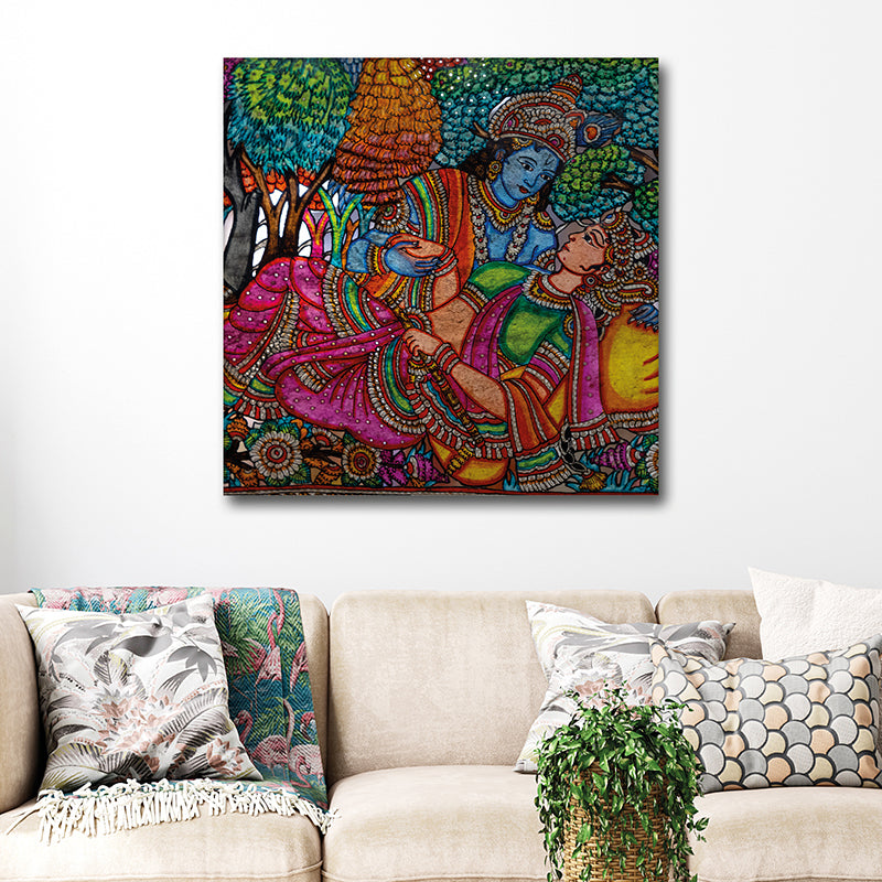 Radha-Krishna Canvas Wall Art