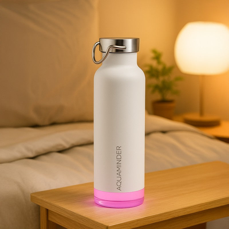 Hot & Cold Mate Smart Water Bottle - White (600 mL) media 3