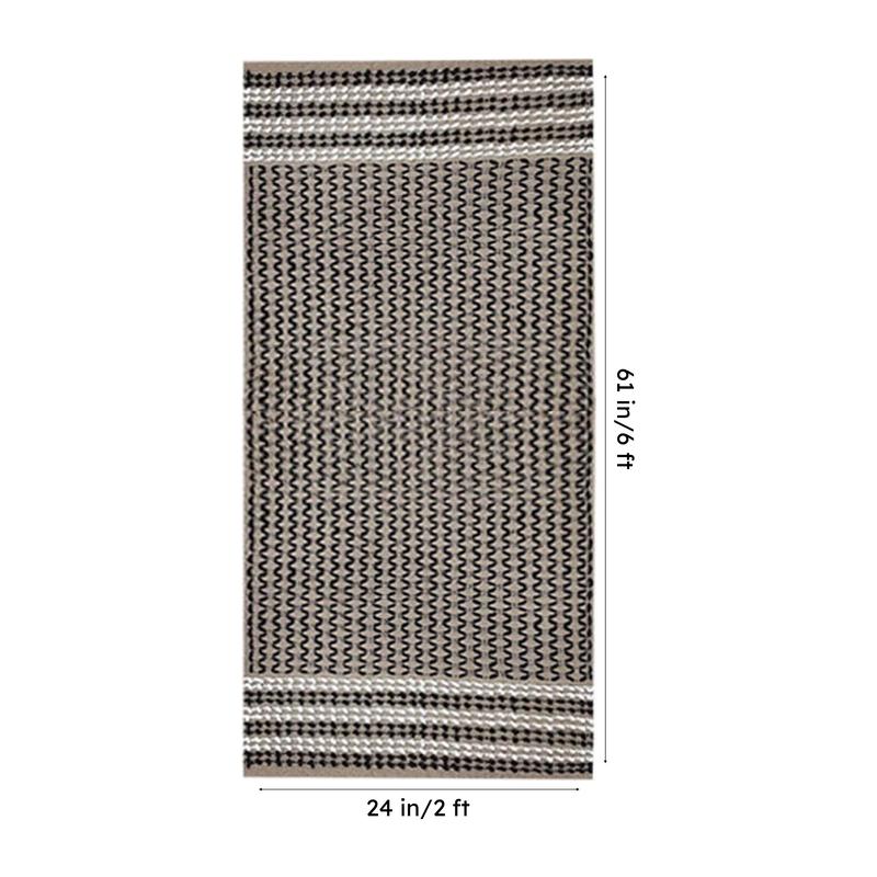 Corridor Classic Cotton Runner Rug - Beige media 9
