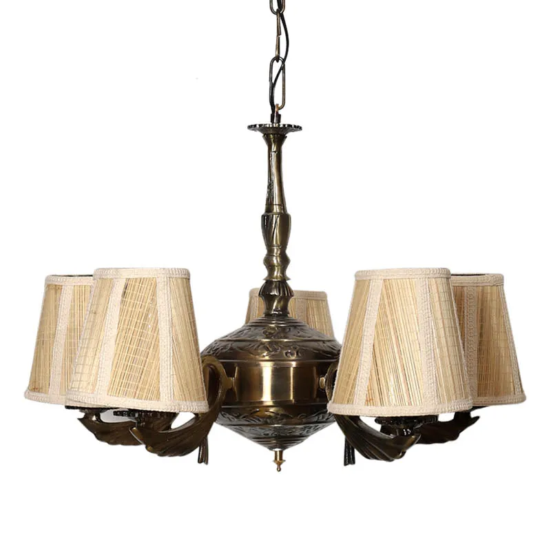 Byzantine Conical Golden Antique Ceiling Lamp media 4