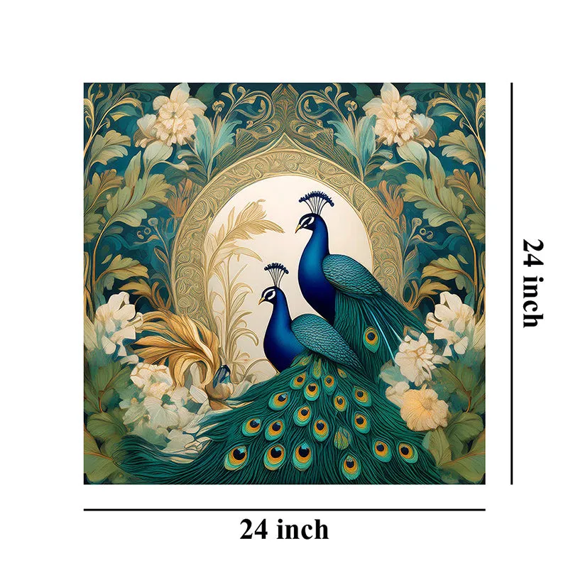 Majestic Mayura In Bloom Wall Painting media 7