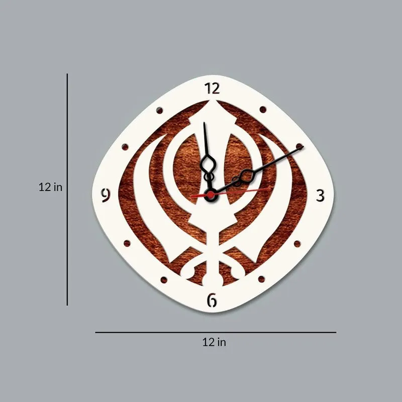 Khalsa MDF Wall Clock media 6