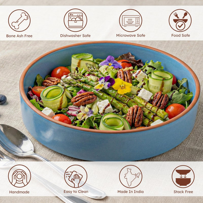 Savro Ceramic Salad Bowl (700 mL Each) - Set Of Two media 6