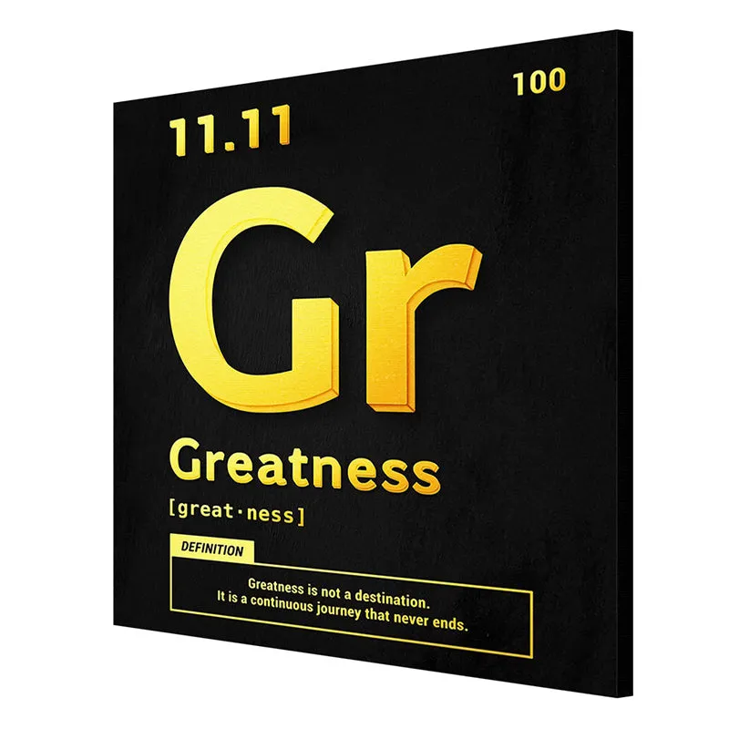 Greatness Typography Wall Painting media 6