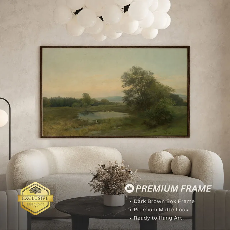 Enchanted Pond Wood Wall Art With Frame - Black media 3