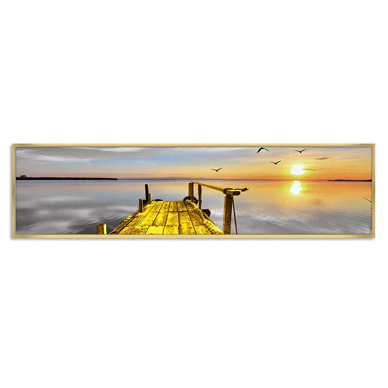 Sunset Pier Wall Art media 2