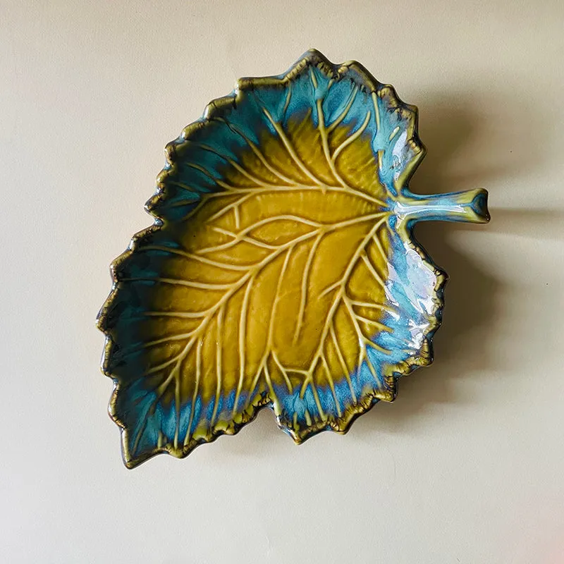 Cerelia Ceramic Platter - Yellow & Blue media 5