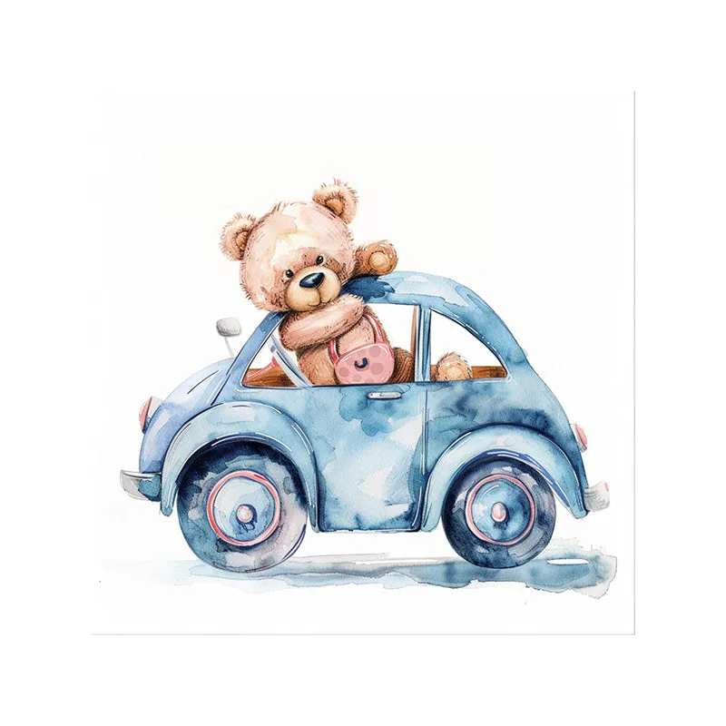 Teddy Tires Wall Art - Set Of Two media 5