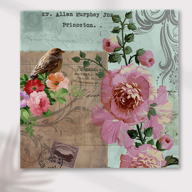 Old English Blooms Canvas Wall Art media 3