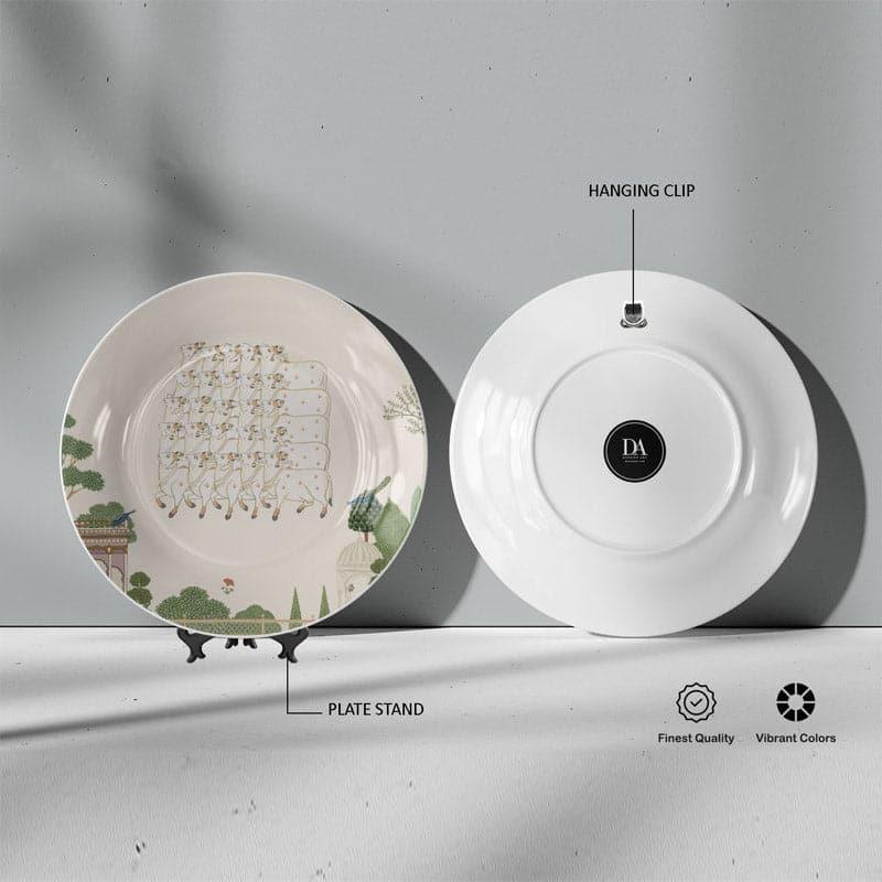 Pichwai Edit Wall Plate - White media 5