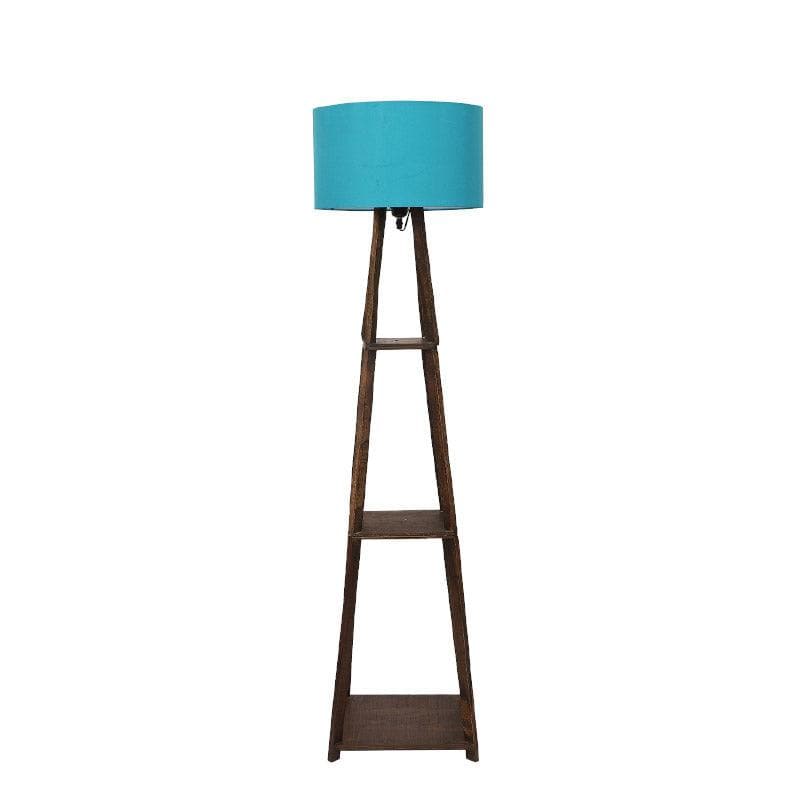 Seasa Wistera Floor Lamp With Shelf - Teal media 4