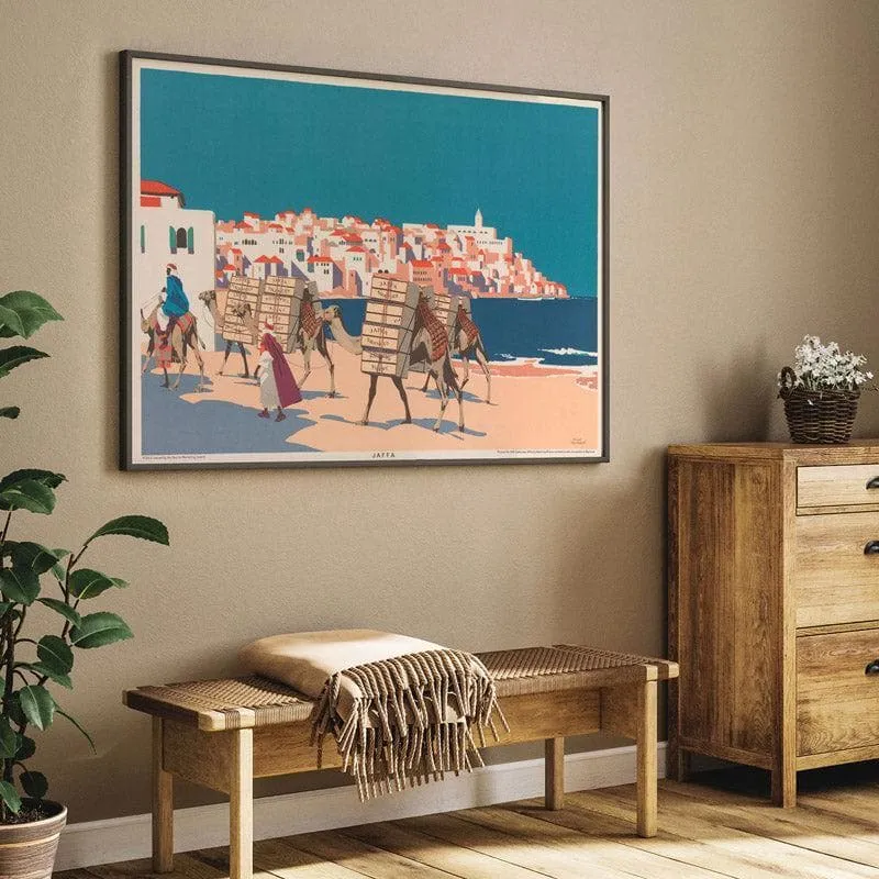 Buy Jaffa Oranges By Frank Newbould - Black Frame Canvas Wall Painting - Black Frame media 5