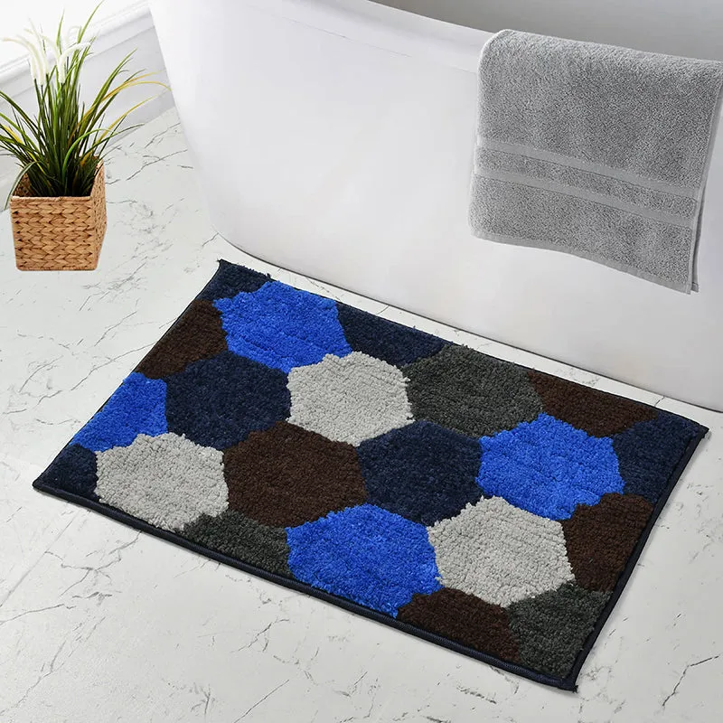 Hexadry Microfiber Bath Mat - Blue media 1