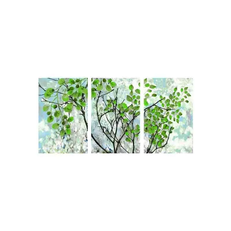 Foglia Poly Canvas Wall Art - Set of Three media 5
