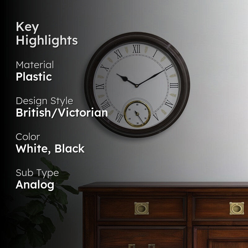 Regal Quartz Plastic Wall Clock media 2