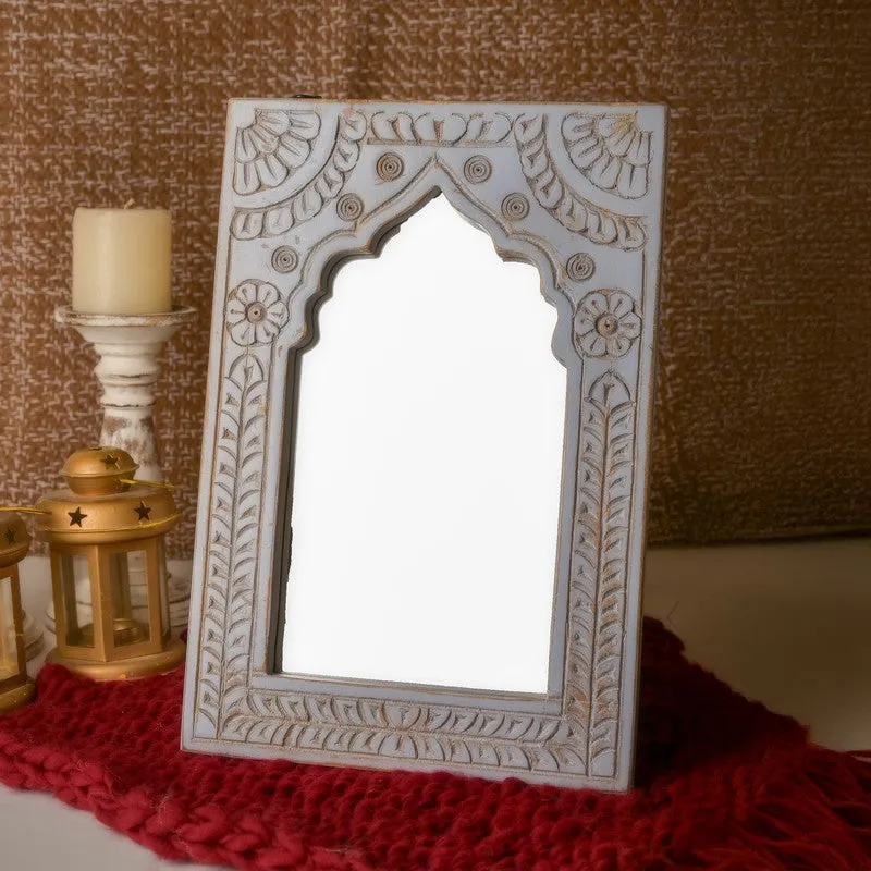 Tazva Decorative Mango Wood Wall Mirror media 3