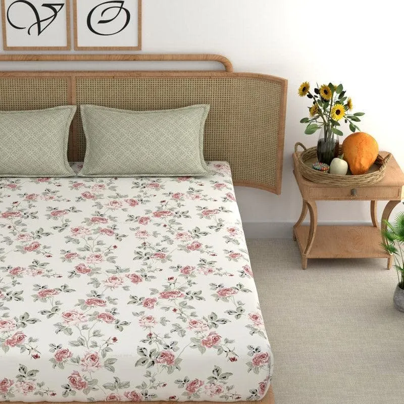 Renata Floral Microfiber Bedsheet - 180 GSM media 3