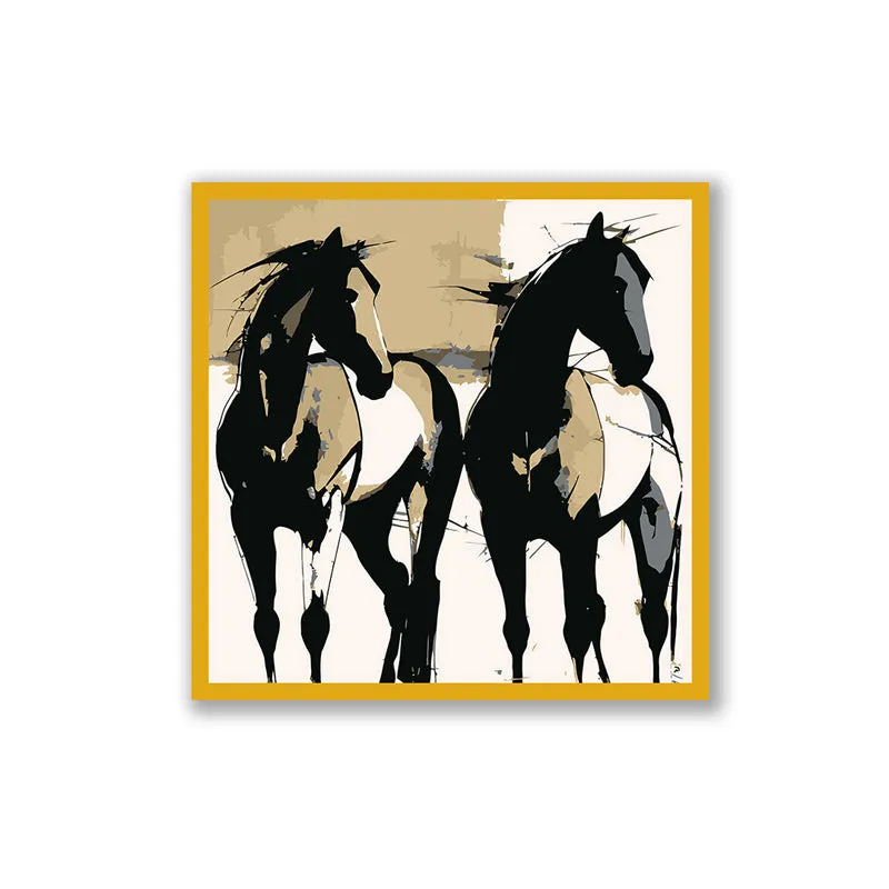 Equine Arts Wall Art with Gold Frame media 3