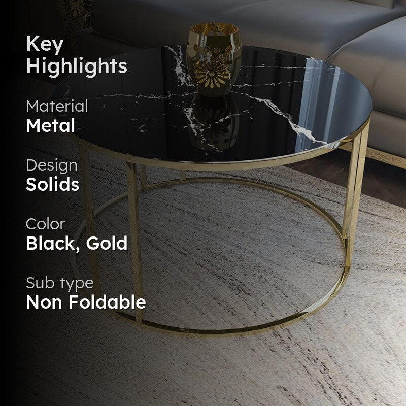 Evoke Noble Accent Table with Marble Top media 2