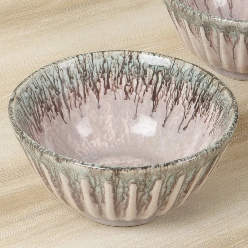 Ceramic Serving Bowls (Pink) - 700 mL media 3