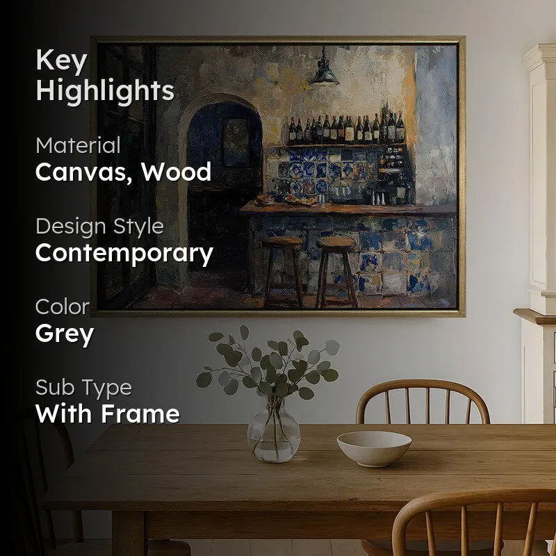 Glinting Canvas Wall Painting With Frame media 2