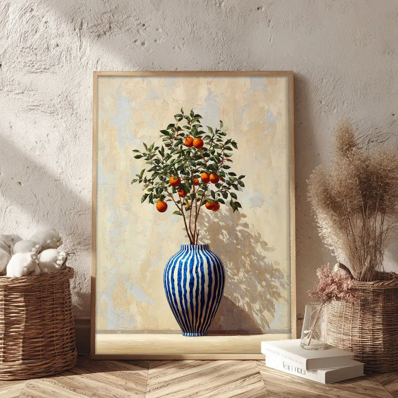 Rustic Zest Canvas Wall Painting - Brown Frame media 3