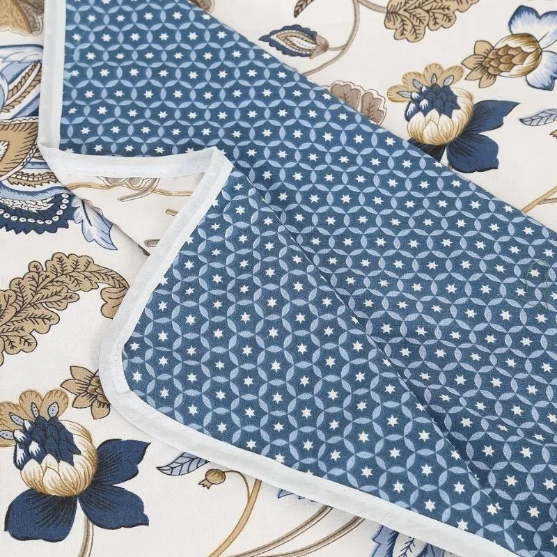 Prisha Floral Reversible Cotton Dohar (Blue) - 180 GSM media 3