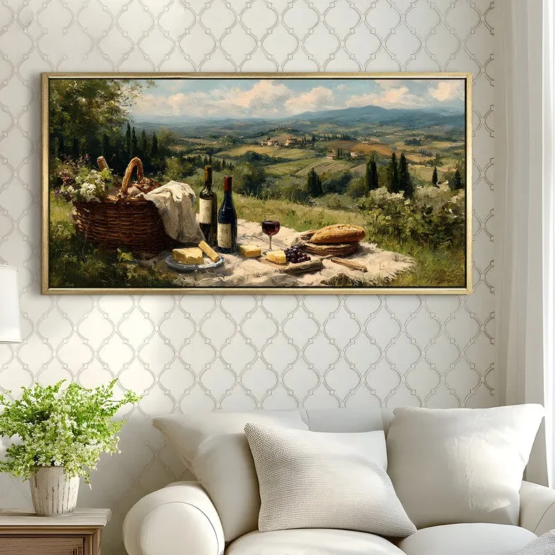 Vineyard Rest Canvas Wall Painting With Frame media 4