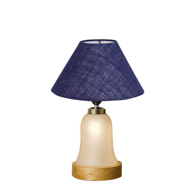 Zoravelle Wooden Table Lamp - Blue media 5